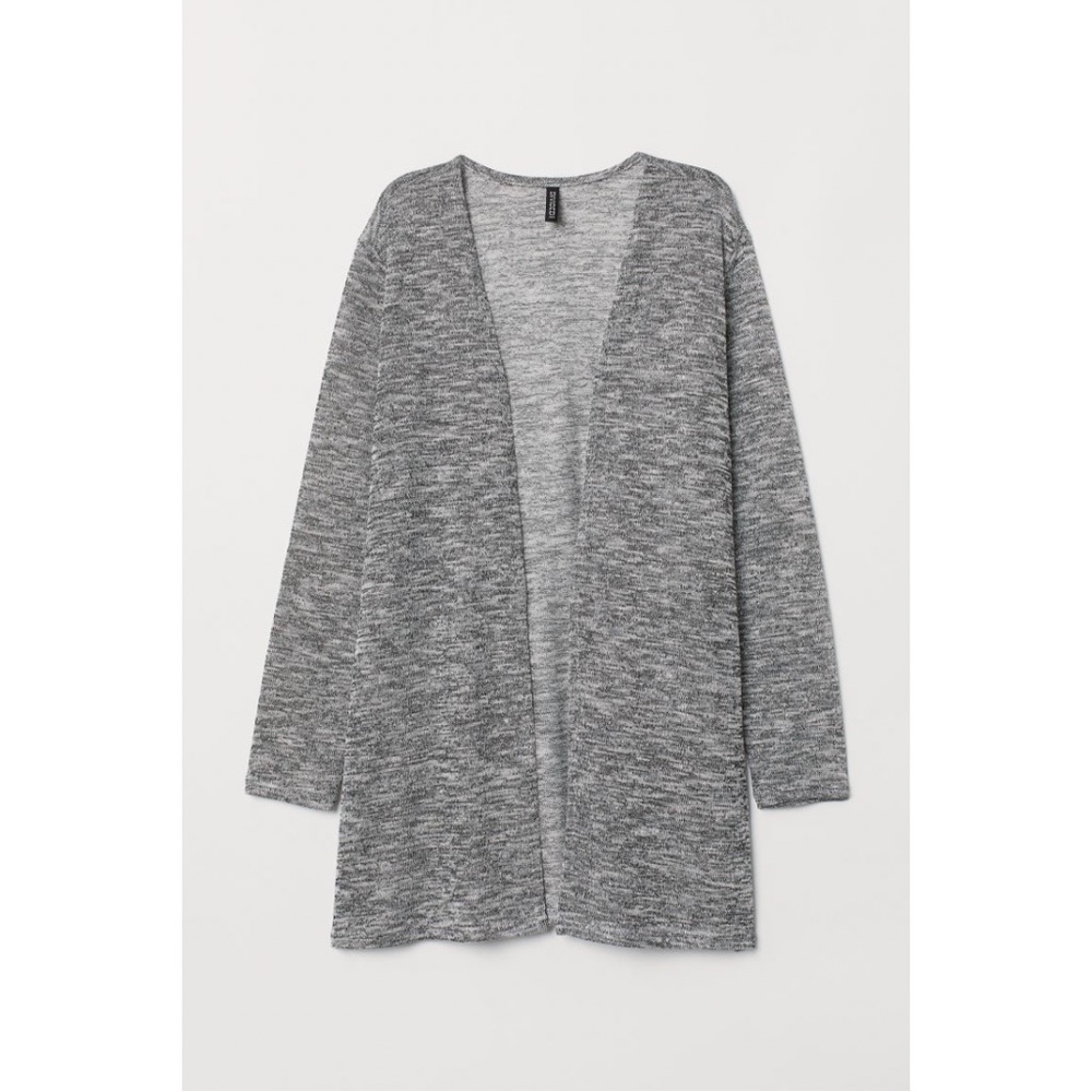 H&M loose knit gray cardigan